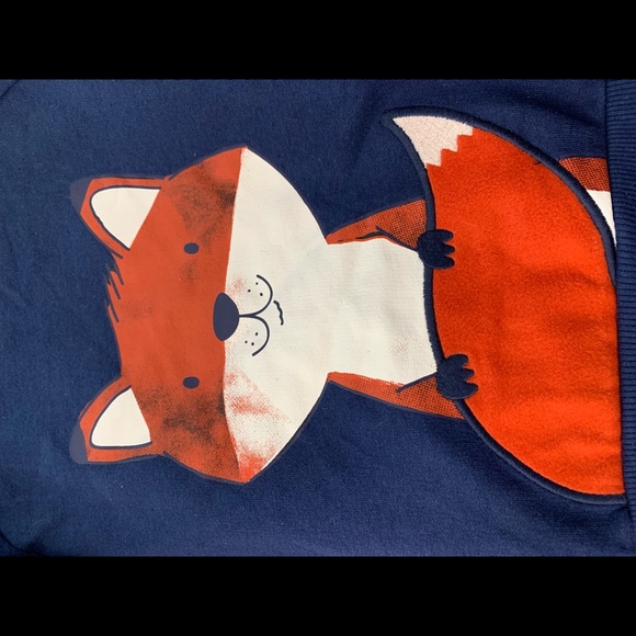 Carters Fox 2 piece set navy blue/ gray Various size - Picture 12 of 12